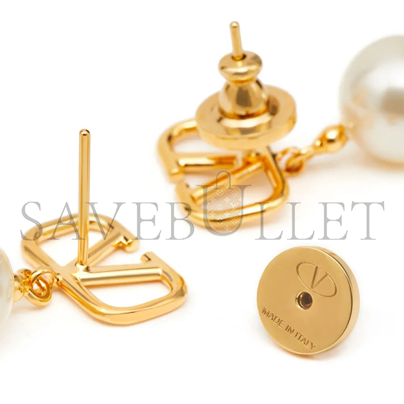 Va1e*ntin0 garavani vlogo signature beaded pendant earrings